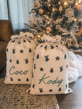 Load image into Gallery viewer, Personalised Pattern Christmas Santa Sack