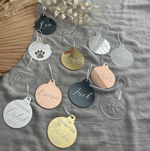 Load image into Gallery viewer, Personalised Acrylic Christmas Bauble