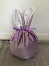 Load image into Gallery viewer, Large Velvet Personalised Bunny Bag