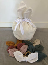 Load image into Gallery viewer, Linen Bunny Ear Headband