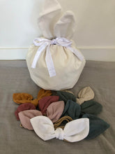 Load image into Gallery viewer, Large Velvet Personalised Bunny Bag