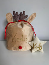 Load image into Gallery viewer, Personalised Large Reindeer Bags