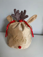Load image into Gallery viewer, Personalised Large Reindeer Bags