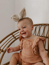 Load image into Gallery viewer, Linen Bunny Ear Headband