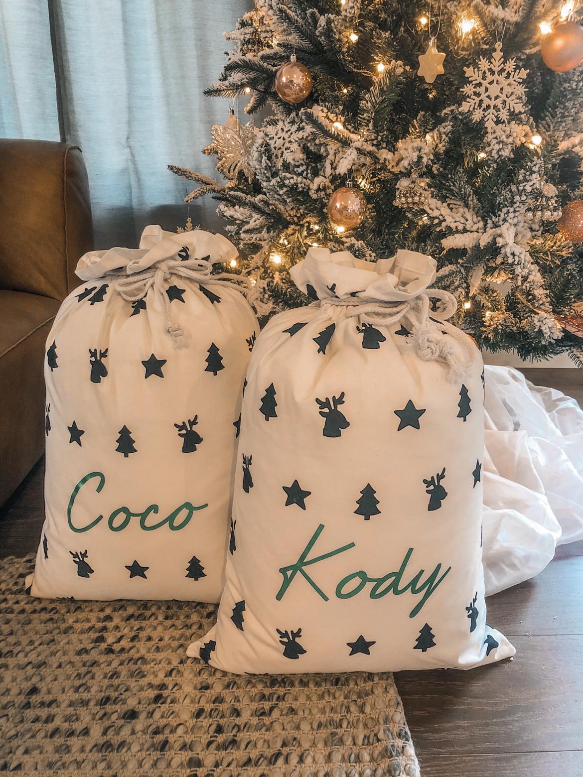 Santa sacks to personalise cheap