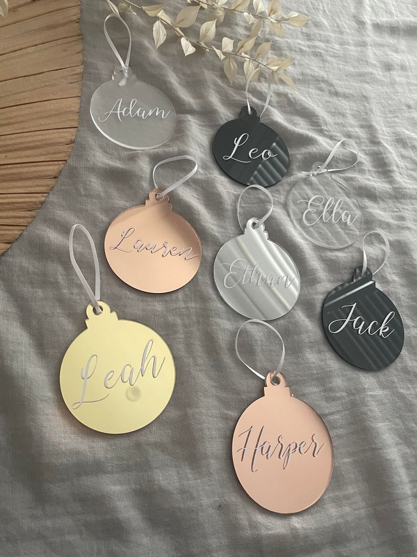 Personalised Acrylic Christmas Bauble