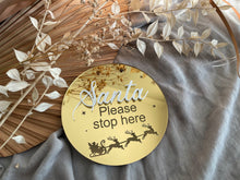 Load image into Gallery viewer, Santa Please Stop Here Sign

