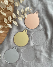 Load image into Gallery viewer, Personalised Acrylic Paw Print Bauble
